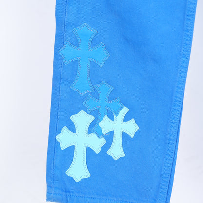 CHROME HEARTS BLUE LONDON JEANS