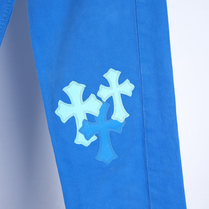 CHROME HEARTS BLUE LONDON JEANS