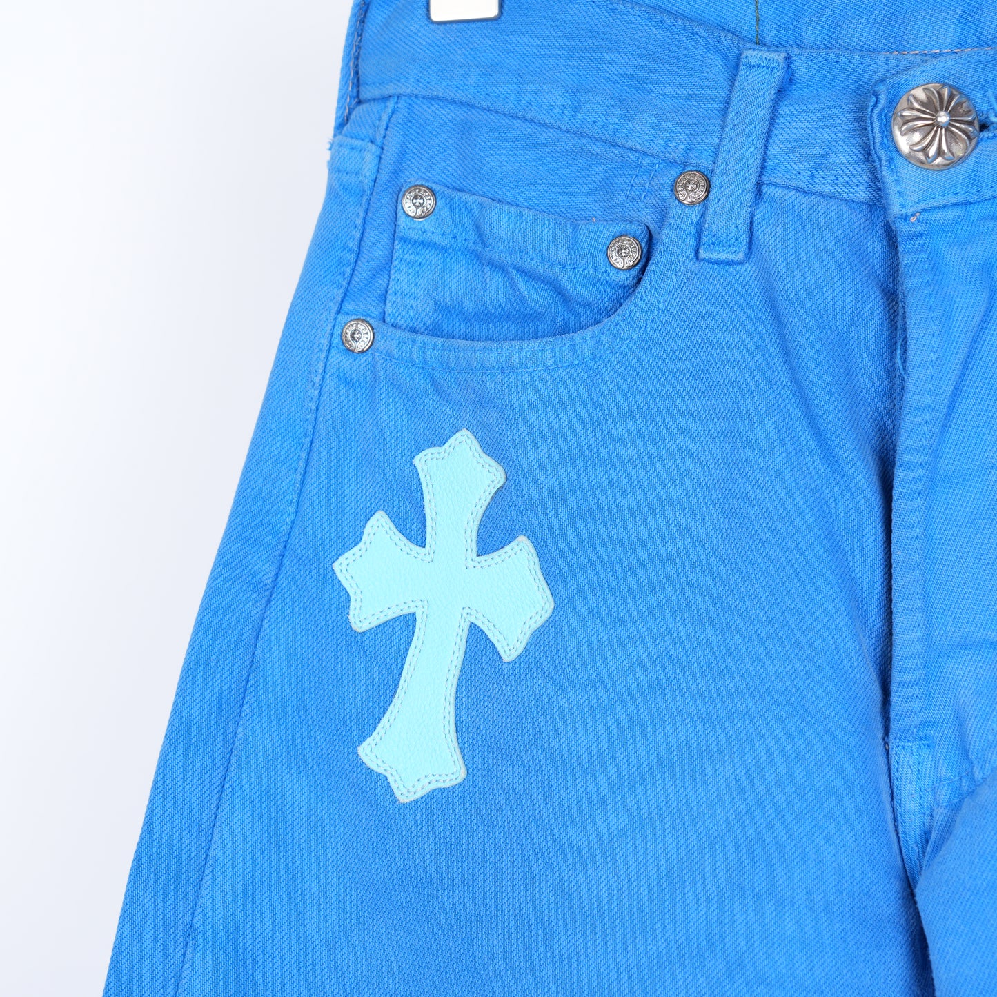 CHROME HEARTS BLUE LONDON JEANS