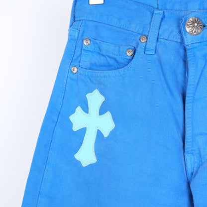 CHROME HEARTS BLUE LONDON JEANS