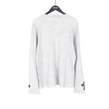 CHROME HEARTS GREY SLEEVE PATCH LONGSLEEVE