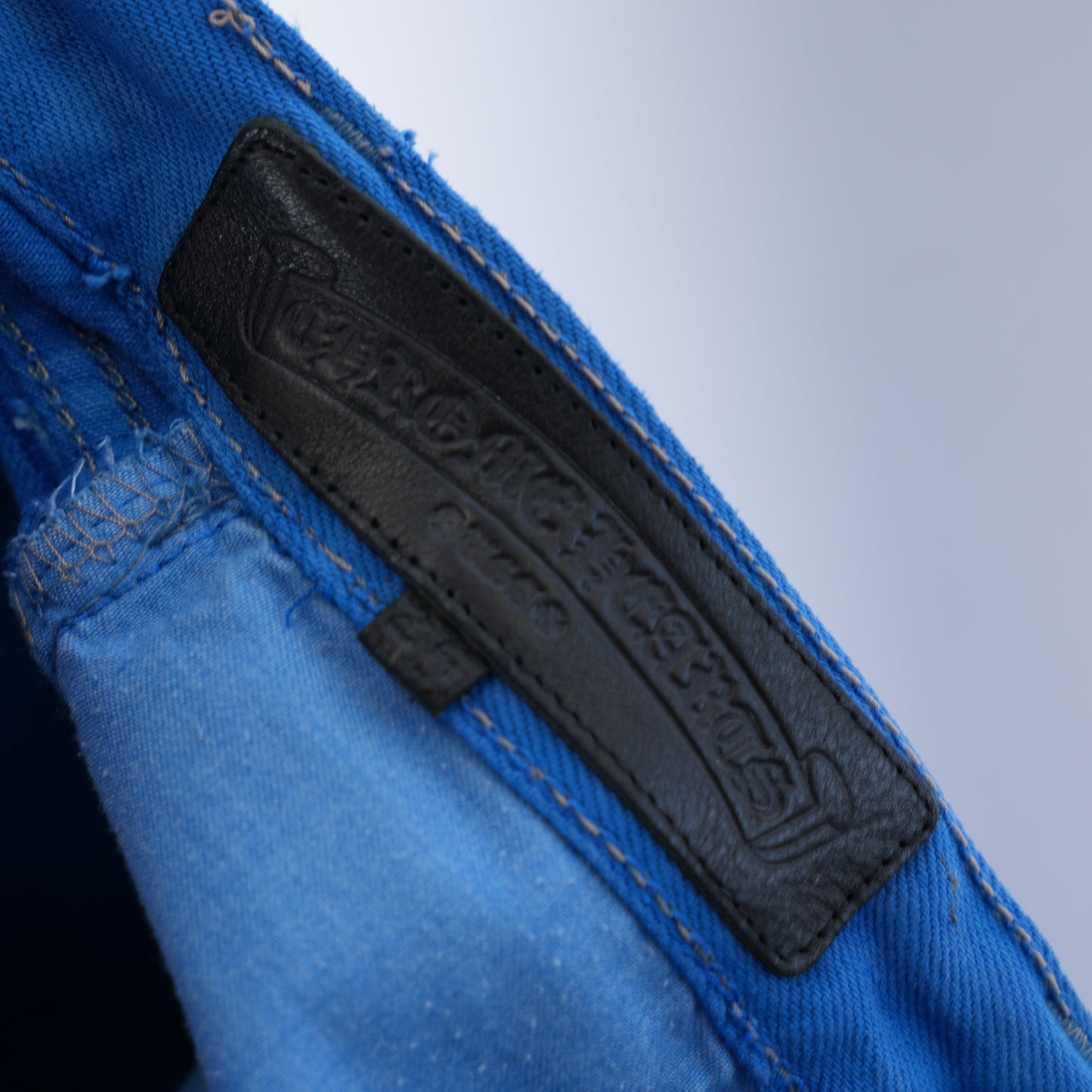 CHROME HEARTS BLUE LONDON JEANS
