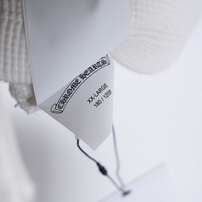 CHROME HEARTS WHITE CROSS PATCH HENLEY THERMAL LONG SLEEVE