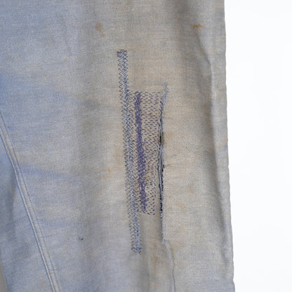 VINTAGE FRENCH WORKWEAR REPAIRED TROUSERS