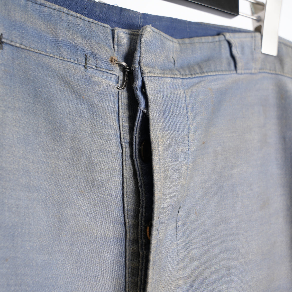 VINTAGE FRENCH WORKWEAR REPAIRED TROUSERS