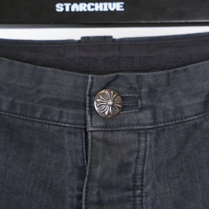 CHROME HEARTS HERRINGBONE CARPENTER PANTS