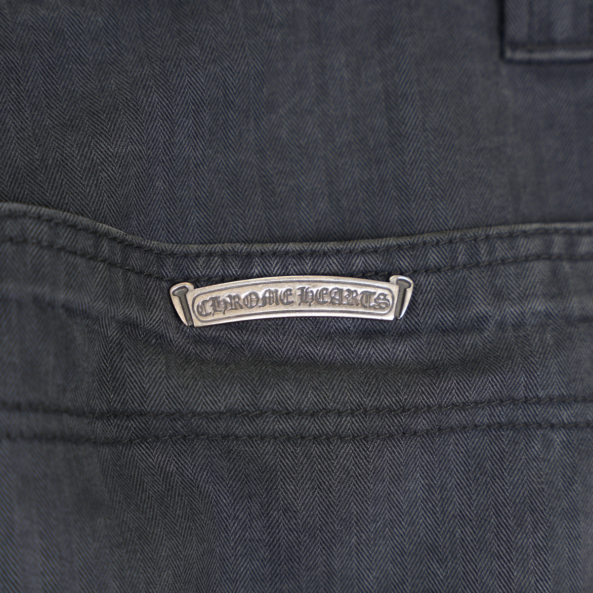 CHROME HEARTS HERRINGBONE CARPENTER PANTS