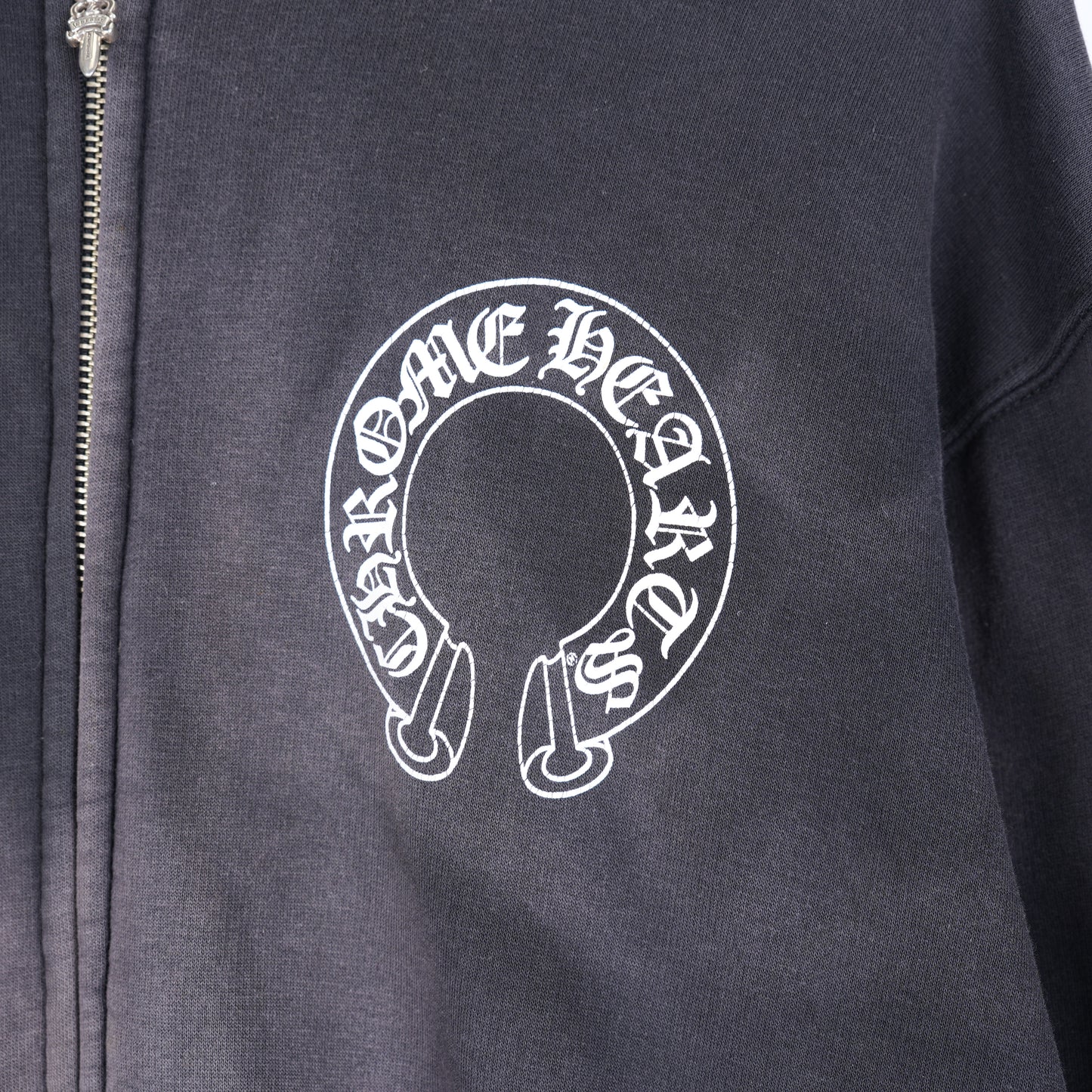 VINTAGE FADED CHROME HEARTS HOLLYWOOD LOGO HOODIE