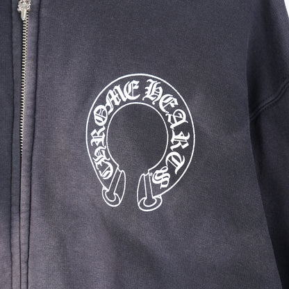 VINTAGE FADED CHROME HEARTS HOLLYWOOD LOGO HOODIE