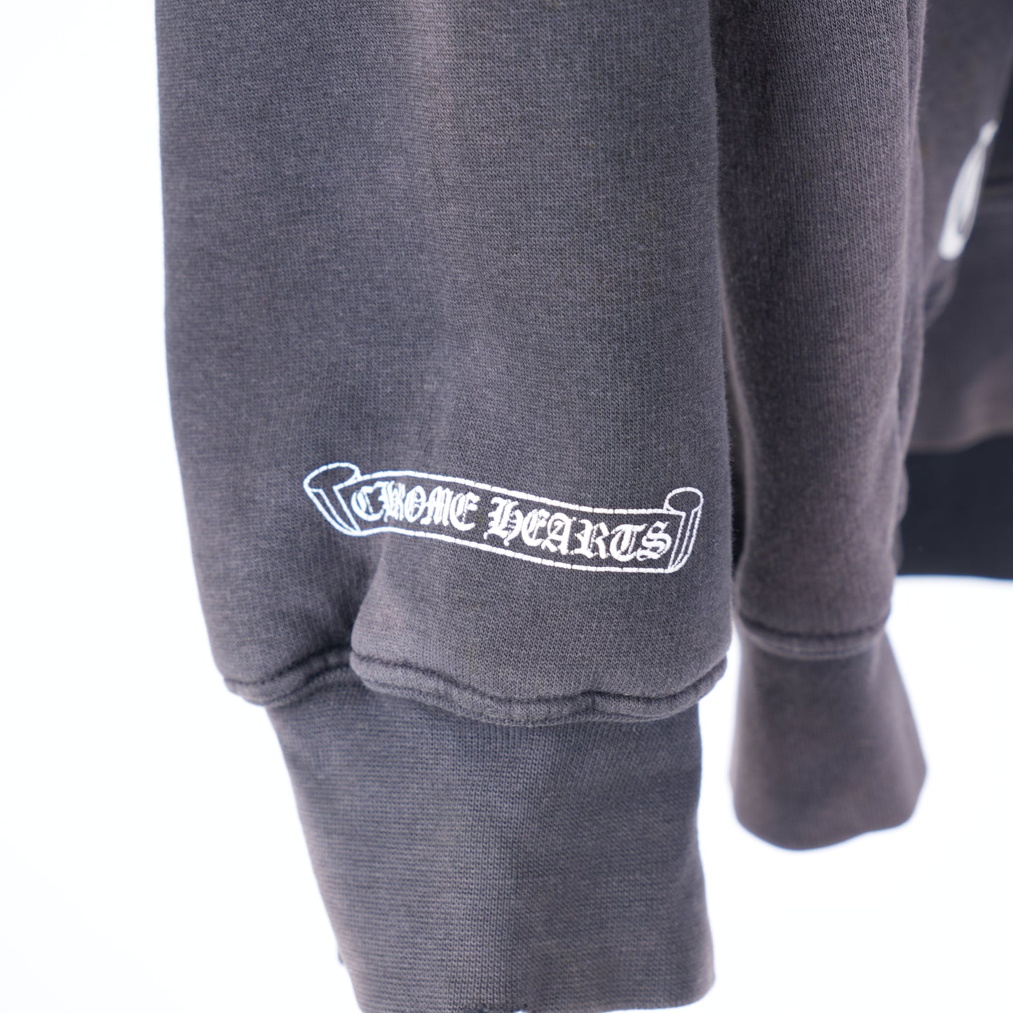 VINTAGE FADED CHROME HEARTS HOLLYWOOD LOGO HOODIE