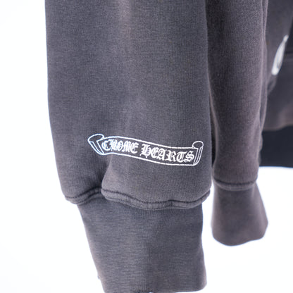 VINTAGE FADED CHROME HEARTS HOLLYWOOD LOGO HOODIE