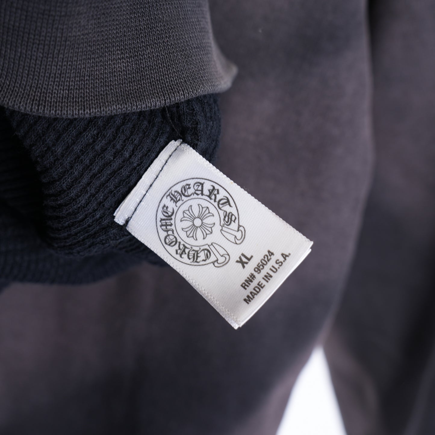 VINTAGE FADED CHROME HEARTS HOLLYWOOD LOGO HOODIE