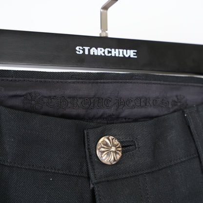 CHROME HEARTS BLACK KS CUT DENIM
