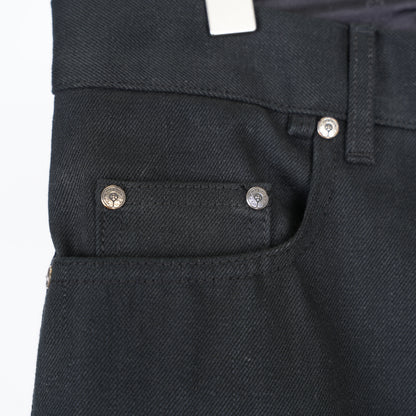 CHROME HEARTS BLACK KS CUT DENIM
