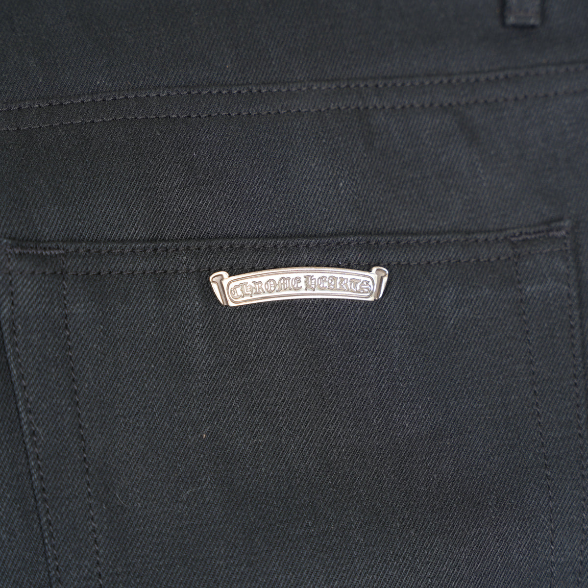 CHROME HEARTS BLACK KS CUT DENIM