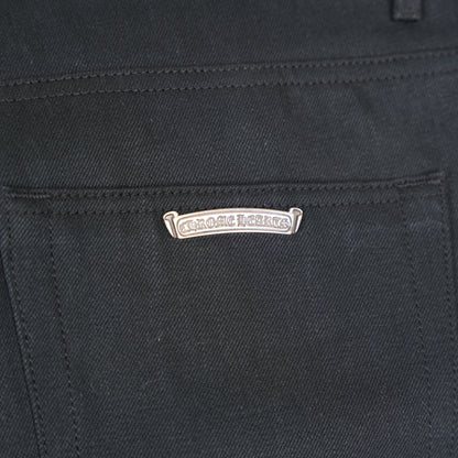 CHROME HEARTS BLACK KS CUT DENIM