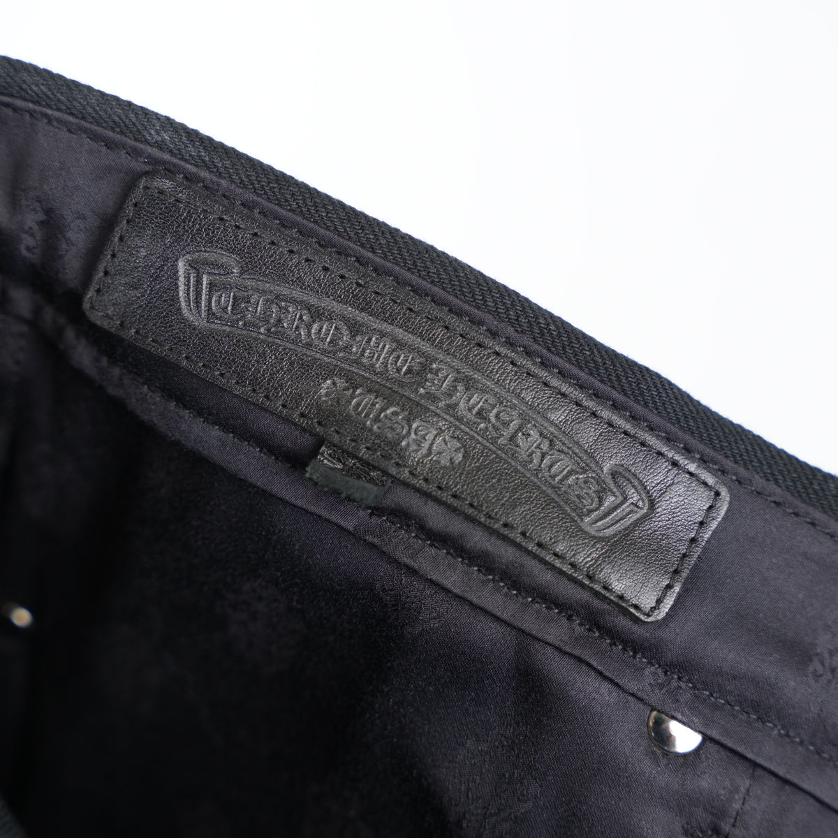 CHROME HEARTS BLACK KS CUT DENIM
