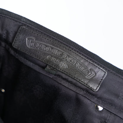 CHROME HEARTS BLACK KS CUT DENIM