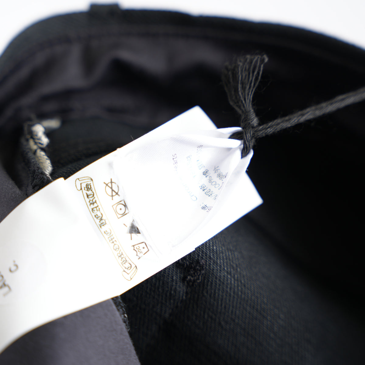 CHROME HEARTS BLACK KS CUT DENIM