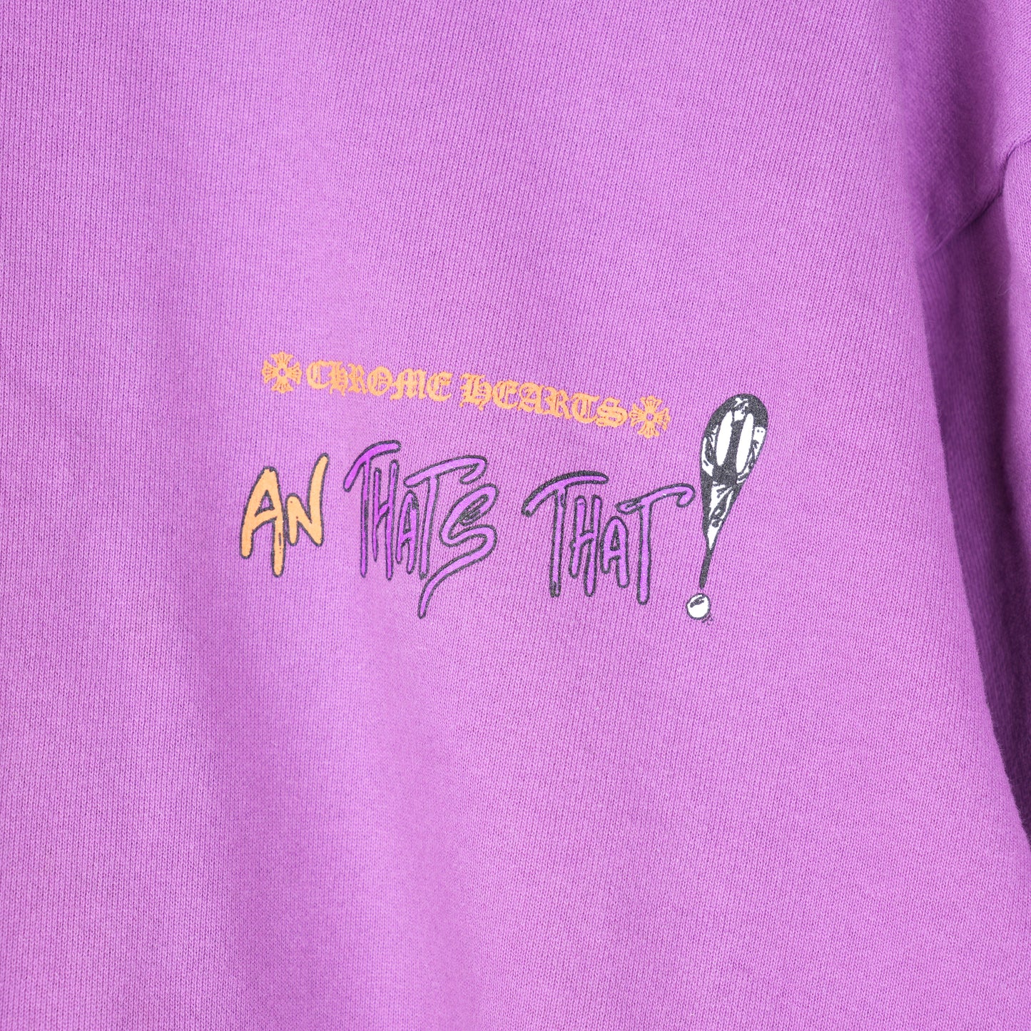 CHROME HEARTS MATTY BOY "AN THATS THAT" PURPLE HOODIE