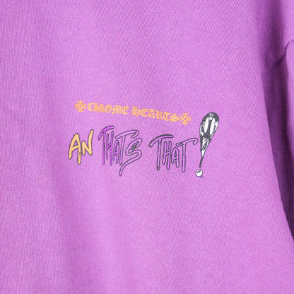 CHROME HEARTS MATTY BOY "AN THATS THAT" PURPLE HOODIE