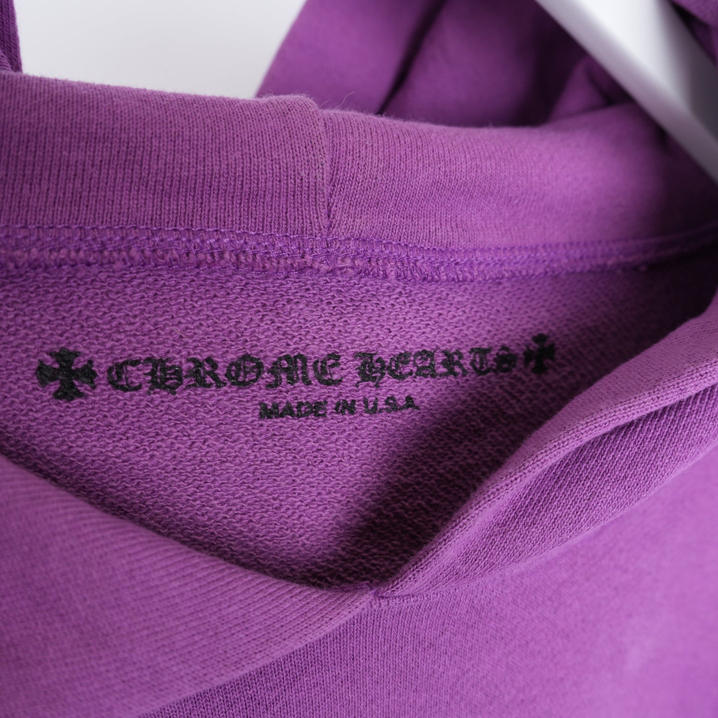 CHROME HEARTS MATTY BOY "AN THATS THAT" PURPLE HOODIE