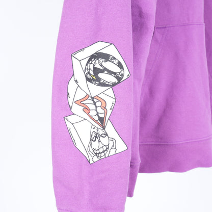 CHROME HEARTS MATTY BOY "AN THATS THAT" PURPLE HOODIE