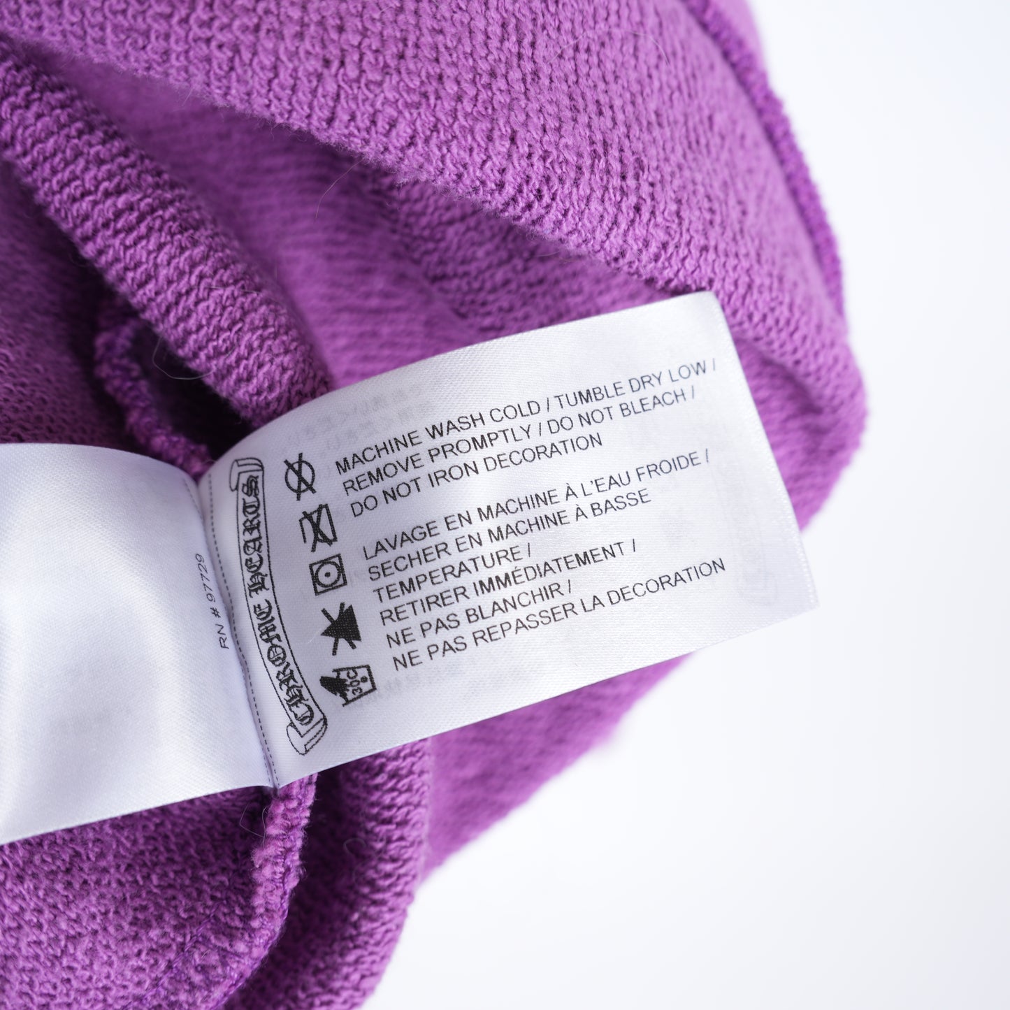 CHROME HEARTS MATTY BOY "AN THATS THAT" PURPLE HOODIE