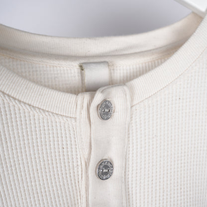 CHROME HEARTS WHITE THERMAL HENLEY LONG SLEEVE