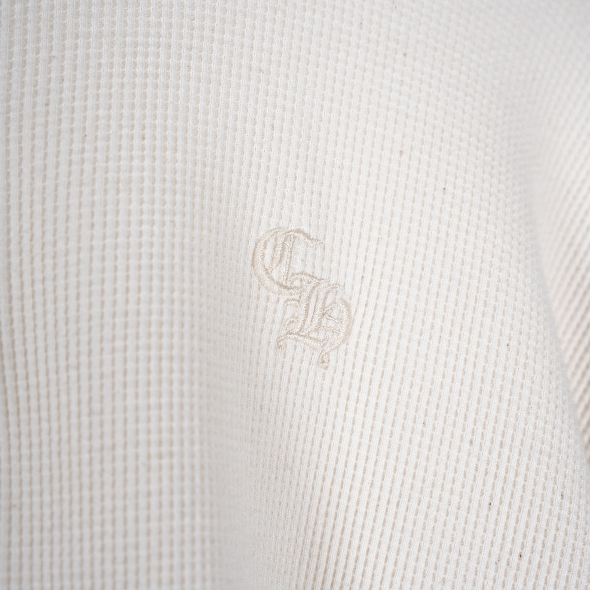 CHROME HEARTS WHITE THERMAL HENLEY LONG SLEEVE