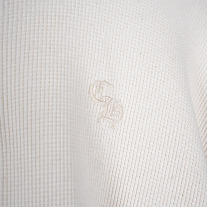 CHROME HEARTS WHITE THERMAL HENLEY LONG SLEEVE