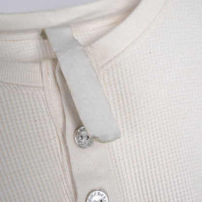 CHROME HEARTS WHITE THERMAL HENLEY LONG SLEEVE