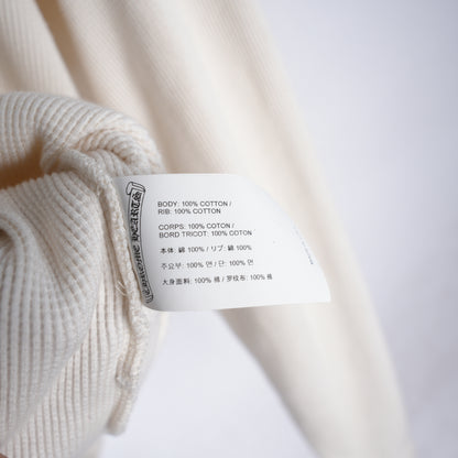 CHROME HEARTS WHITE THERMAL HENLEY LONG SLEEVE
