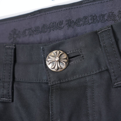BLACK CHROME HEARTS MATTY BOY CHINOS