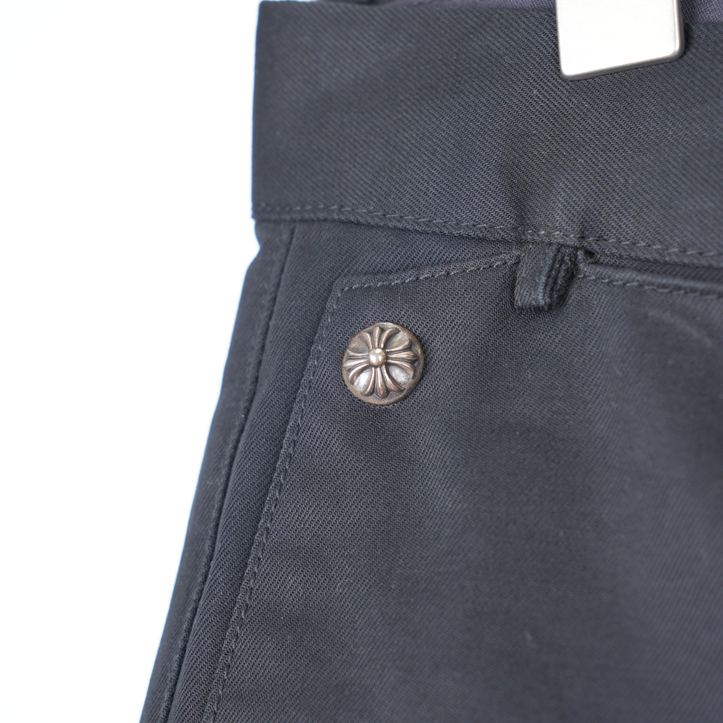 BLACK CHROME HEARTS MATTY BOY CHINOS