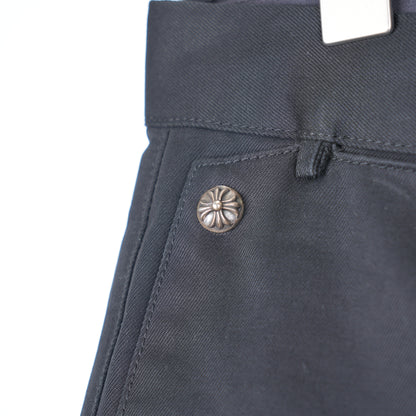 BLACK CHROME HEARTS MATTY BOY CHINOS