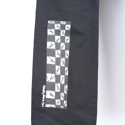 BLACK CHROME HEARTS MATTY BOY CHINOS
