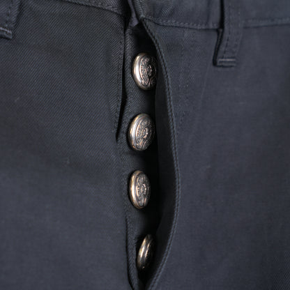 BLACK CHROME HEARTS MATTY BOY CHINOS