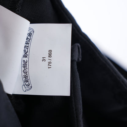 BLACK CHROME HEARTS MATTY BOY CHINOS