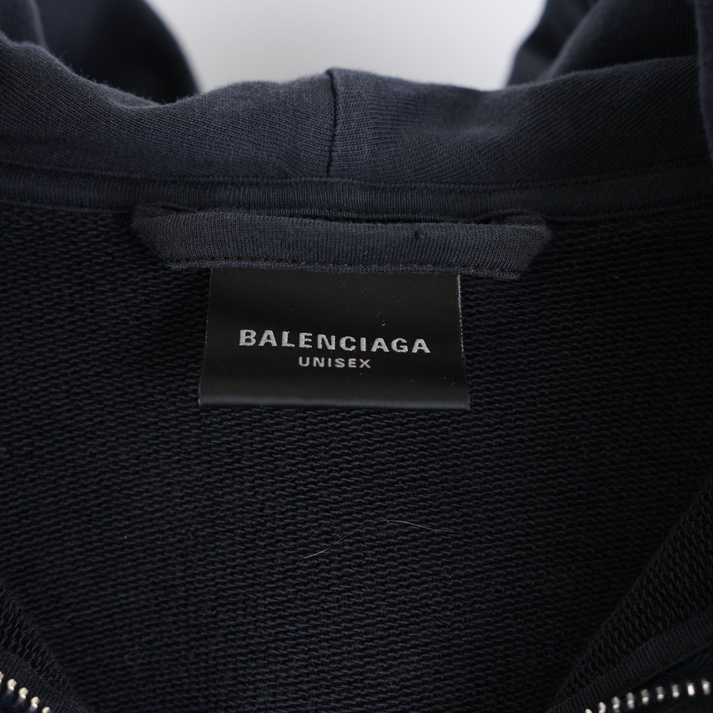 BALENCIAGA SCARF HOODIE BLACK