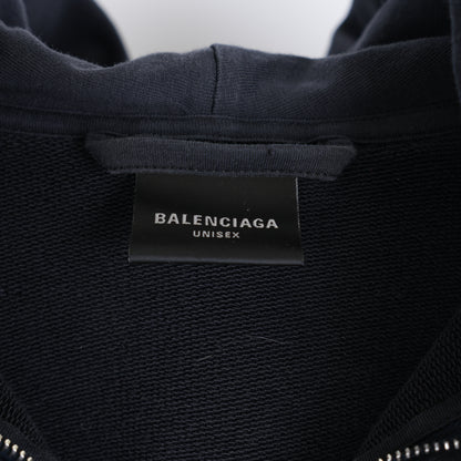 BALENCIAGA SCARF HOODIE BLACK