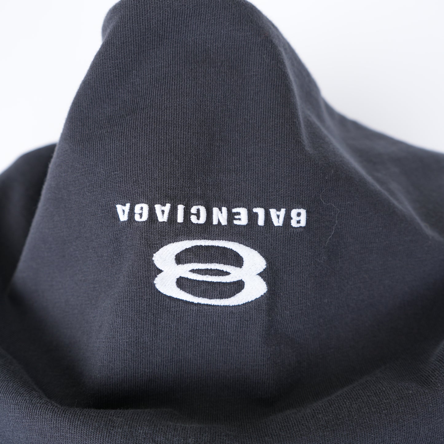 BALENCIAGA SCARF HOODIE BLACK