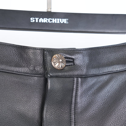 BLUE FLEUR KNEE LEATHER ST. BARTHS EXCLUSIVE PANTS