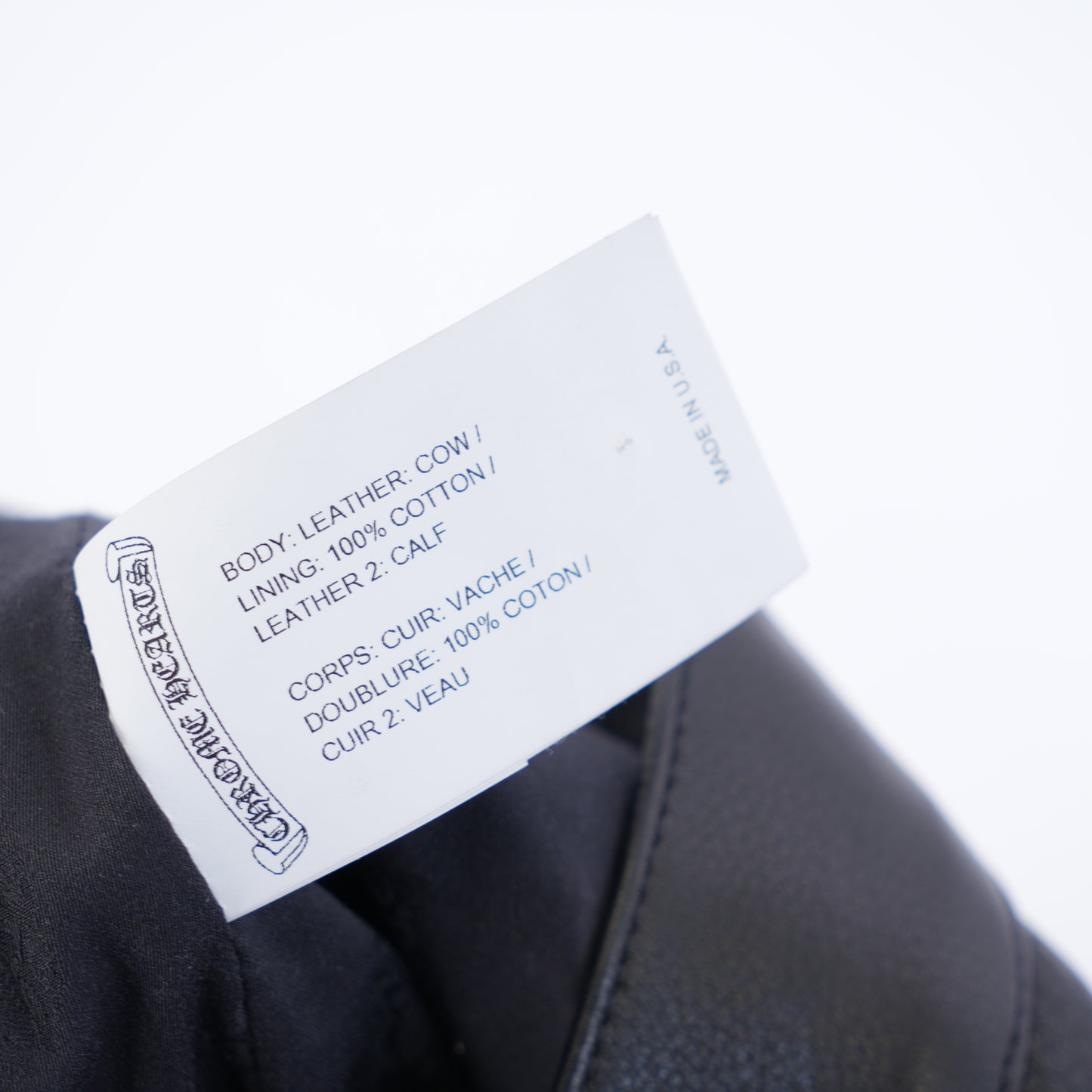 BLUE FLEUR KNEE LEATHER ST. BARTHS EXCLUSIVE PANTS