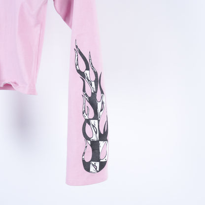 CHROME HEARTS MATTY BOY PINK FLAME SHIRT