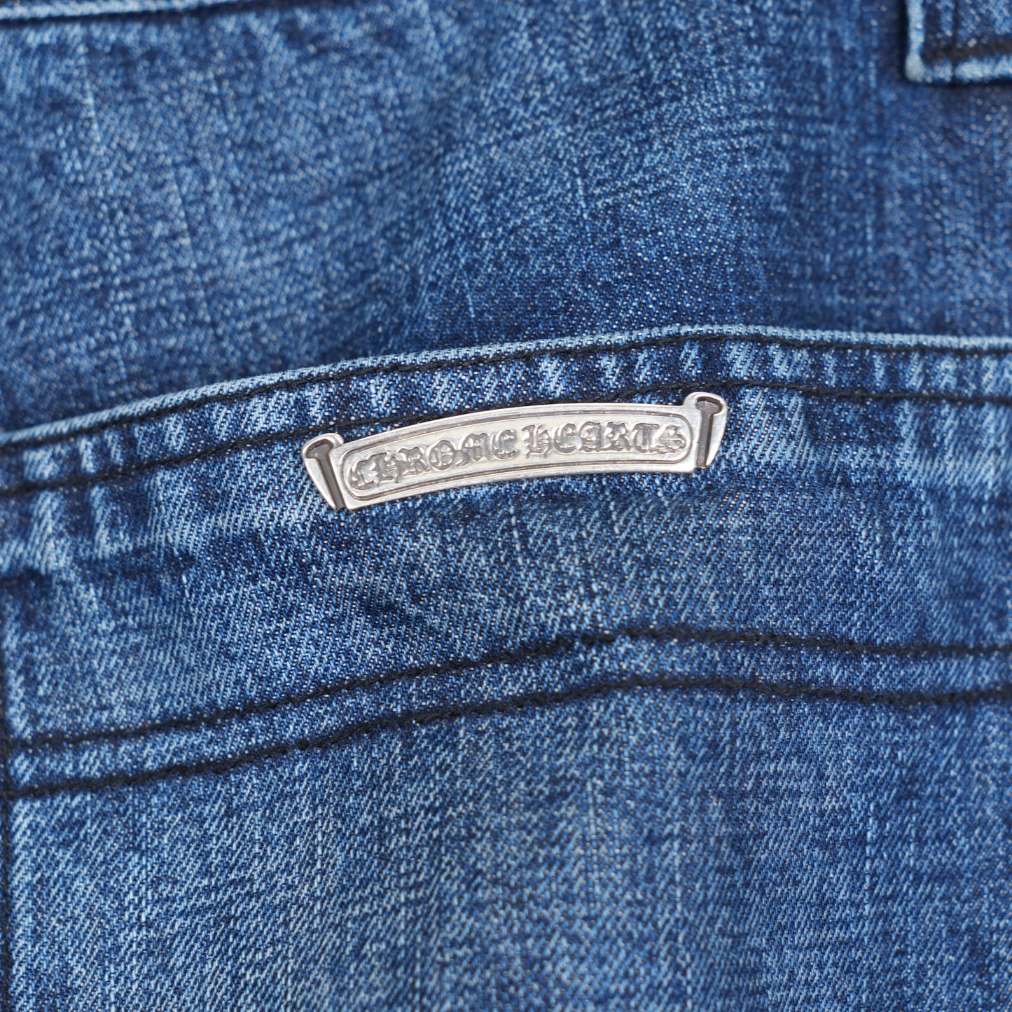 CHROME HEARTS BLUE TURBO DIESEL BAGGY JEANS