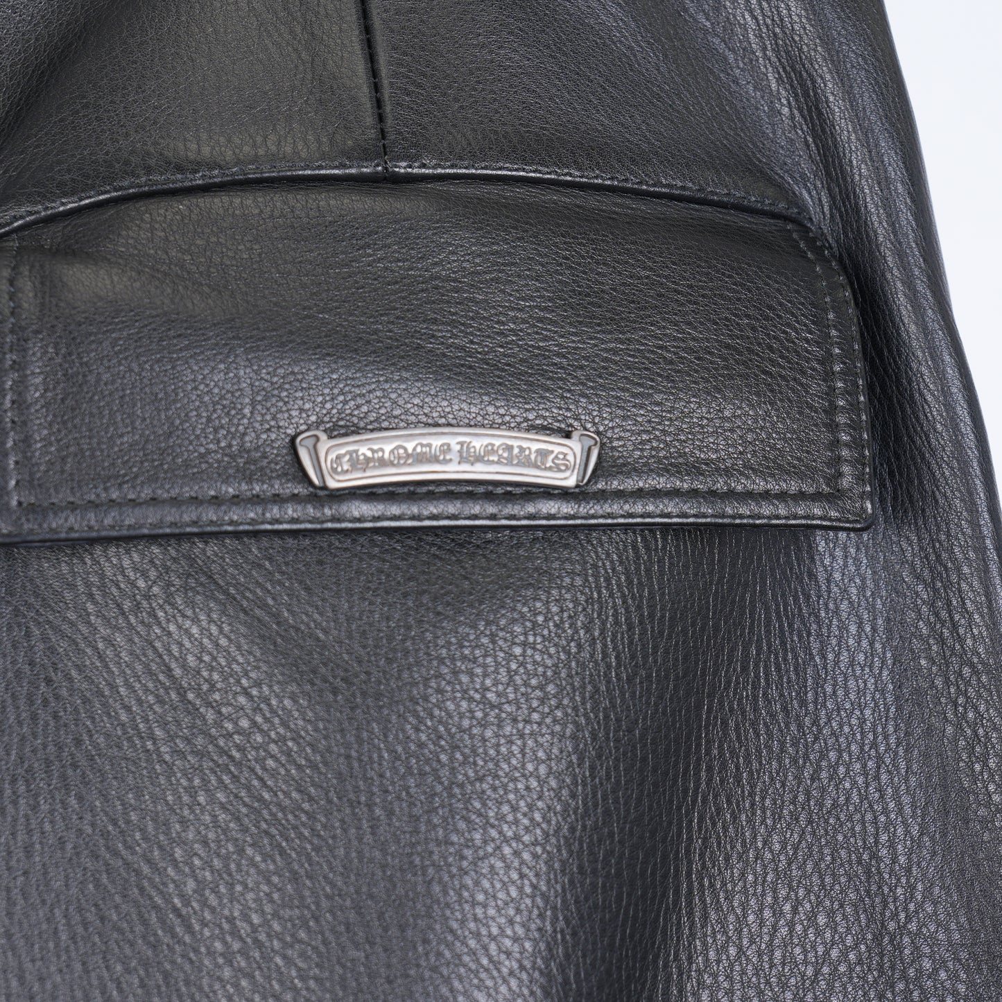 CHROME HEARTS ARTICULATE LEATHER CARGO PANTS