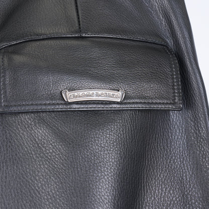 CHROME HEARTS ARTICULATE LEATHER CARGO PANTS