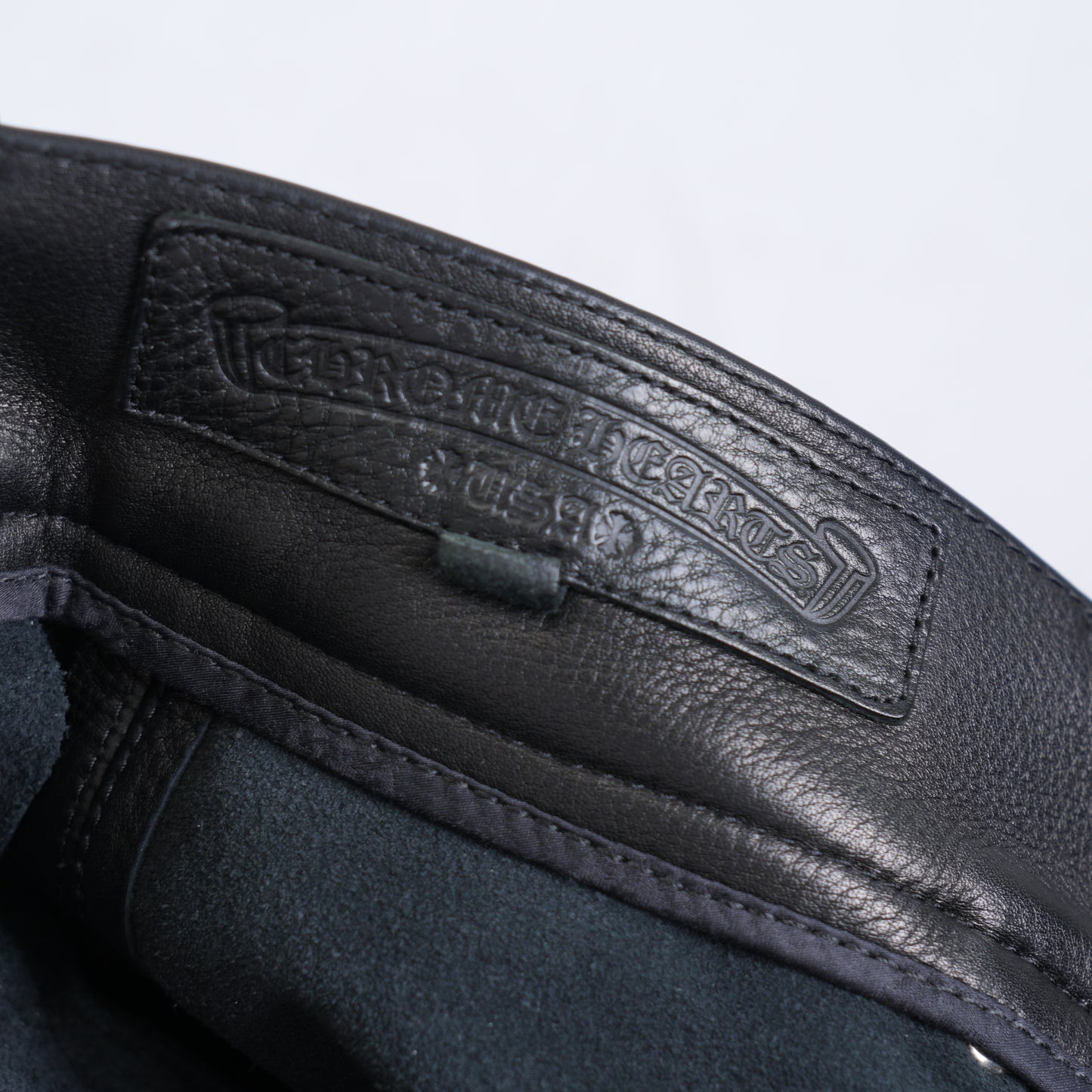 CHROME HEARTS ARTICULATE LEATHER CARGO PANTS