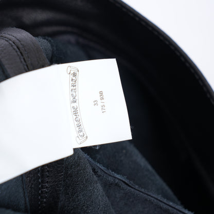 CHROME HEARTS ARTICULATE LEATHER CARGO PANTS